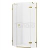NEW TRENDY Kabina prysznicowa pięciokątna 100x80 Avexa Gold Shine EXK-3847